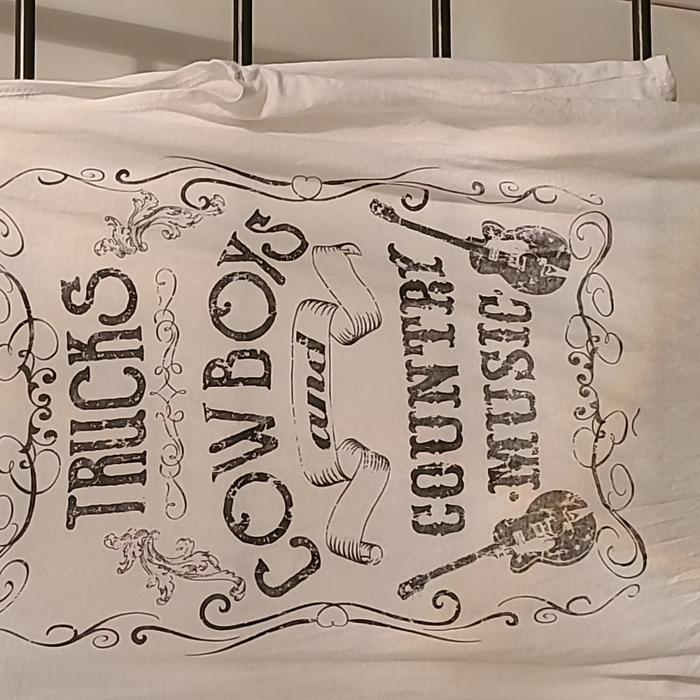 Trucks cowboys and country music soft long tank